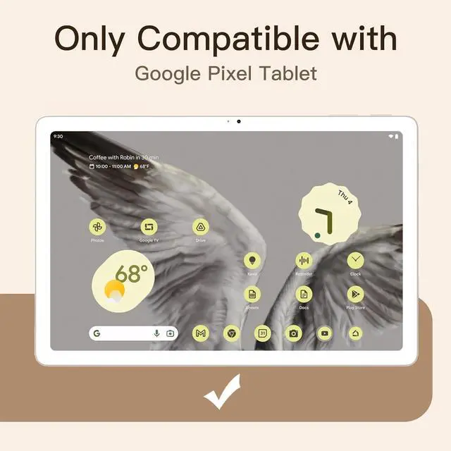 Alt view image 2 of 6 - Screen Protector for Google Pixel Tablet (11-Inch 2023 Model) 9H Tempered Glass Film HD Clear 2-Pack