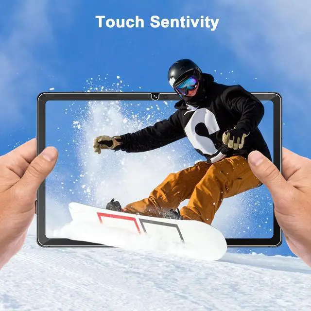 Alt view image 5 of 6 - 2 Pack Screen Protector for  Galaxy Tab A9 Plus 2023 Tempered Film Ultra Thin Anti-Fingerprint Touch Sensitive Screen Protector for Galaxy Tab A9 Plus