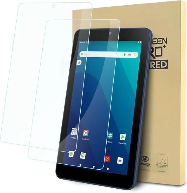 Main image of 2-Pack Screen Protector Compatible with ONN Surf Tablet Gen 3 2022 7/ Onn 7 Tablet (2022 Model) Tempered Glass Clear Film Anti-Scratch 9H Hardness Easy Installation