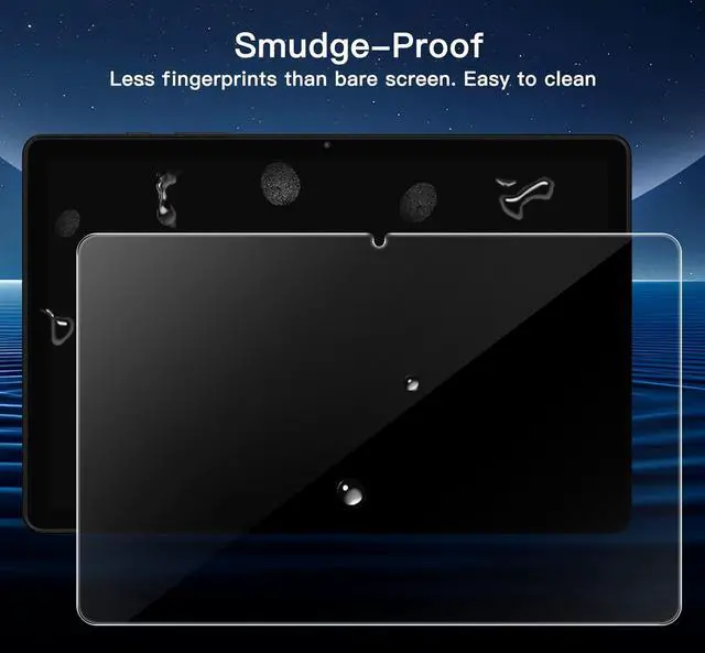 Alt view image 7 of 7 - Screen Protector for  Galaxy Tab A9+ / A9 Plus 11-Inch 2023 with Easy Installation Frame Tempered Glass Film HD Clear 2-Pack