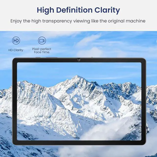 Alt view image 5 of 7 - 2 Pack Screen Protector for  Galaxy Tab A9 Plus/A9+ 11 Inch 2023 Tempered Glass High Definition for Galaxy Tab A9 Plus Screen Protector Case Friendly 9H Hardness Glass Slim Film Clear