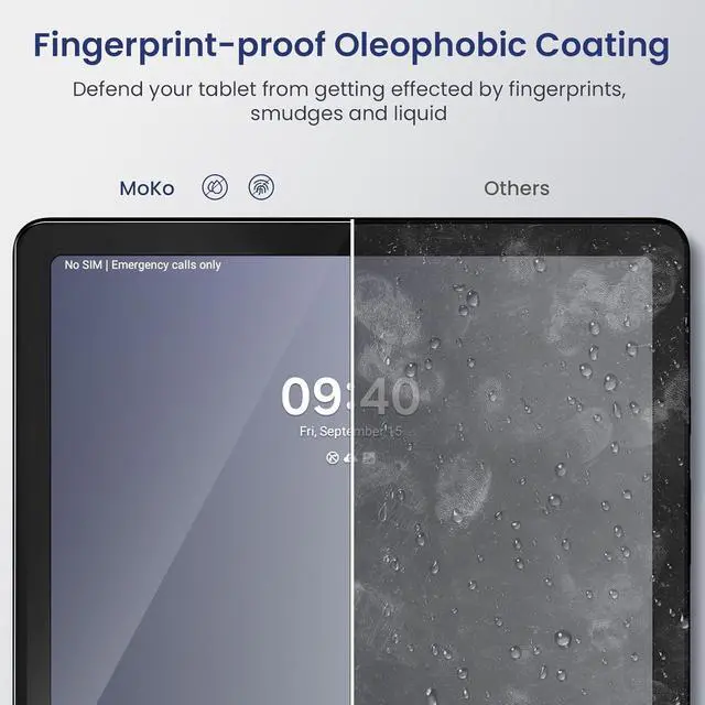Alt view image 7 of 7 - 2 Pack Screen Protector for  Galaxy Tab A9 Plus/A9+ 11 Inch 2023 Tempered Glass High Definition for Galaxy Tab A9 Plus Screen Protector Case Friendly 9H Hardness Glass Slim Film Clear
