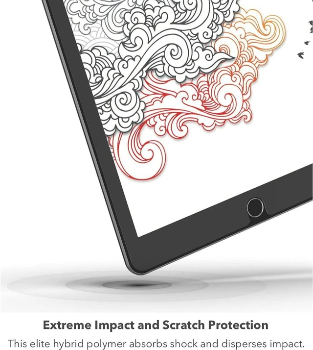Alt view image 2 of 7 - GlassFusion+ Canvas Screen Protector for iPad 10.2 (Gen 8/7)