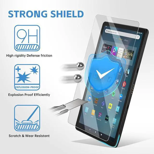 Alt view image 2 of 6 - 2 Pack Screen Protector for Fire Max 11 2023 Anti-Fingerprints Ultra Sensitive HD Tempered Glass for All New Kindle Fire Max 11 (2 Pack)