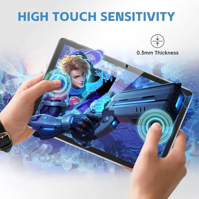 Alt view image 5 of 6 - 2 Pack Screen Protector for Fire Max 11 2023 Anti-Fingerprints Ultra Sensitive HD Tempered Glass for All New Kindle Fire Max 11 (2 Pack)