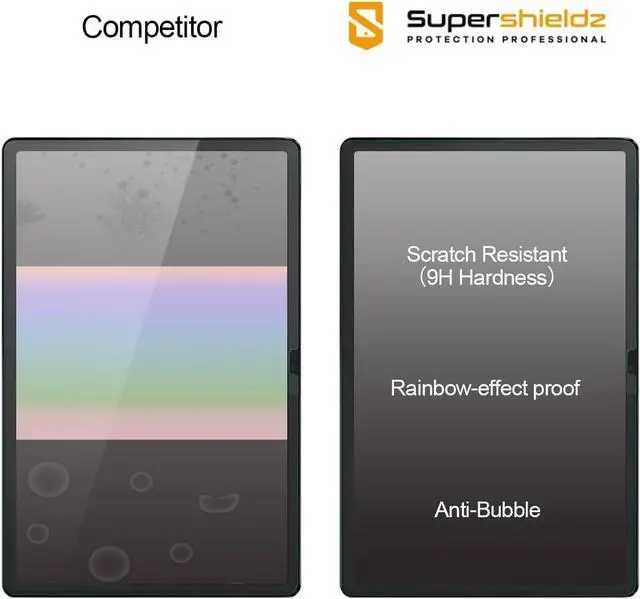 Alt view image 4 of 5 - (2 Pack) Designed for  Tab P12 (12.7 inch) Screen Protector (Tempered Glass) Anti Scratch Bubble Free