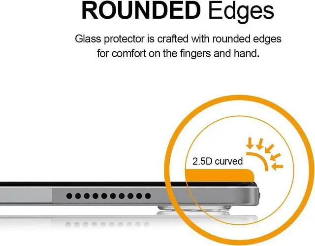 Alt view image 5 of 5 - (2 Pack) Designed for  Tab P12 (12.7 inch) Screen Protector (Tempered Glass) Anti Scratch Bubble Free