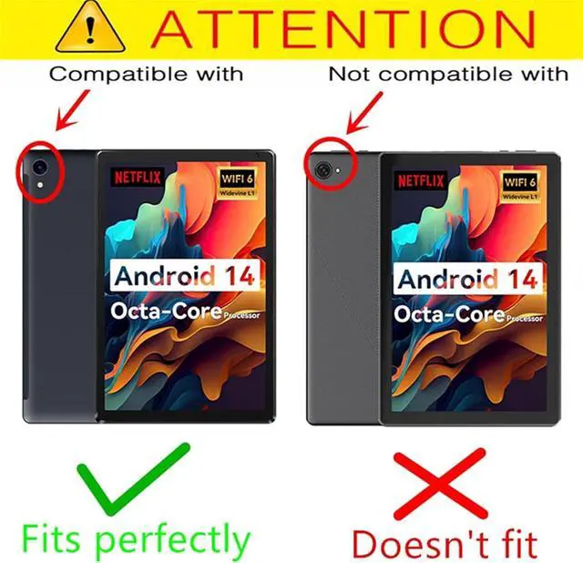 Alt view image 2 of 6 - [2 Pack] Screen Protector for URAO C107 Tablet 10.1 2024 Tempered Glass Film Compatible with URAO C107 Android 14 10.1 inch Tablet 2024 Tempered Glass