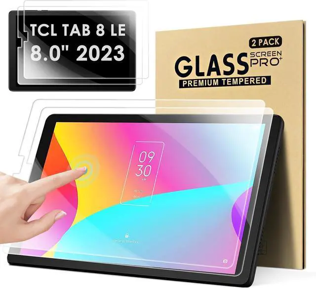 Main image of 2 PACK Screen Protector for TCL Tab 8 LE/TCL Tab 8V/TCL Tab 8 WiFi/TCL TAB 8 Plus/TCL Tab 8 SE Tablet 8.0 Ultra-Clear/Touch Sensitive/Bubble Free/Anti-Scratch Screen Tempered Glass