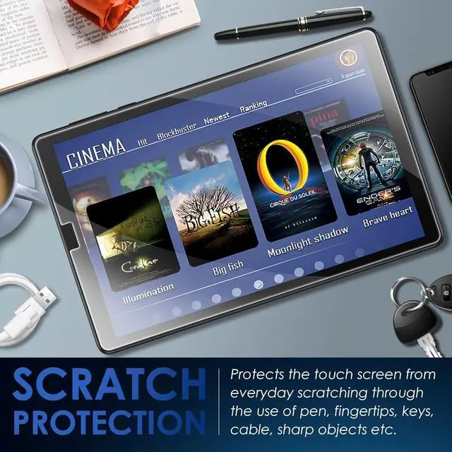 Alt view image 7 of 7 - 2 PACK Screen Protector for TCL Tab 8 LE/TCL Tab 8V/TCL Tab 8 WiFi/TCL TAB 8 Plus/TCL Tab 8 SE Tablet 8.0 Ultra-Clear/Touch Sensitive/Bubble Free/Anti-Scratch Screen Tempered Glass