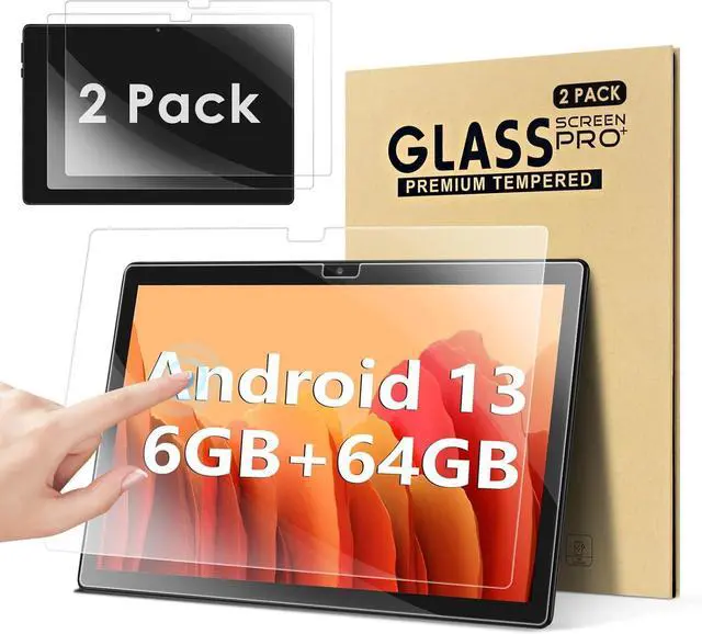Main image of 2 Pack 10.1 inch Screen Protector for ?ECOPAD THTH-K12C 10.1 inch Android 13 Tablet Ultra-Clear/Case-Friendly/Touch Sensitive/Bubble Free/Anti-Scratch Tempered Glass