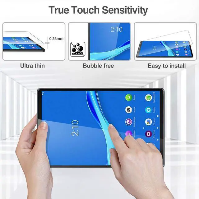 Alt view image 4 of 7 - [2 Pack] Screen Protector for  Tab M10 FHD Plus 10.3 Inch TB-X606F TB-X606X Tempered Glass Screen Film Guard for  Tab M10 Plus (2nd Gen) 2020 Release