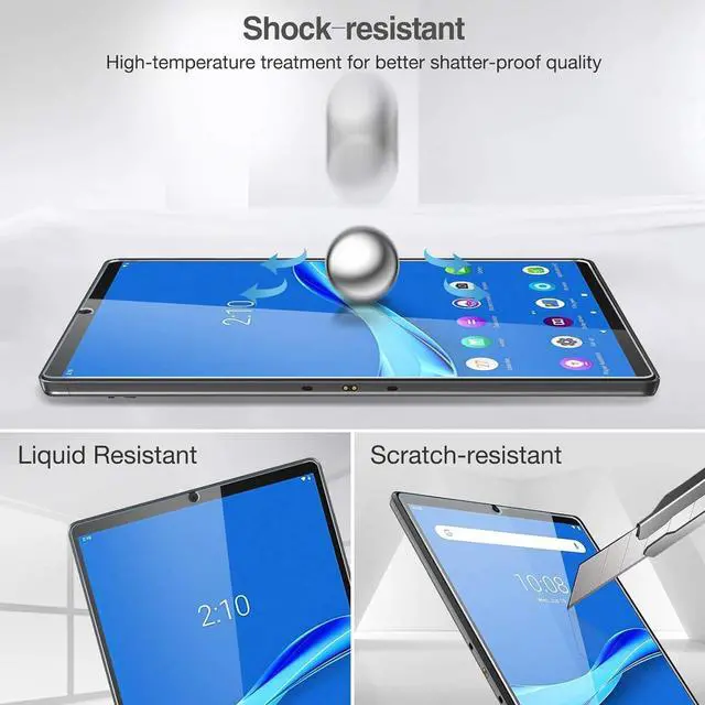 Alt view image 7 of 7 - [2 Pack] Screen Protector for  Tab M10 FHD Plus 10.3 Inch TB-X606F TB-X606X Tempered Glass Screen Film Guard for  Tab M10 Plus (2nd Gen) 2020 Release