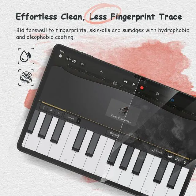 Alt view image 6 of 6 - 2 PACK Paperfeel Screen Protector Designed for  Galaxy Tab S10 Plus/Tab S9 Plus/Tab S9 FE+ / Tab S8 Plus/Tab S7 FE/Tab S7 Plus (12.4 inch) Anti Glare Like Drawing on Paper