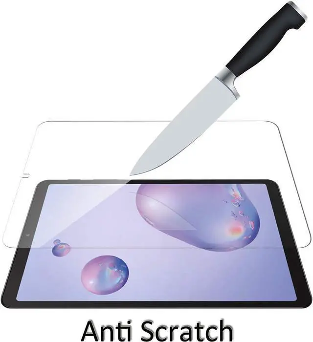 Alt view image 4 of 5 - (2 Pack) Tempered Glass Screen Protector Compatible for  Galaxy Tab A 8.4 (2020) SM-T307 9 Hardness HD Anti-Scratch Full-Coverage Bubble Free
