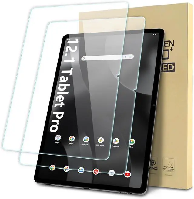 Main image of 2-Pack Screen Protector Compatible with Onn 12.1 Tablet Pro (2024 Model) Tempered Glass Clear Film Anti-Scratch 9H Hardness Easy Installation