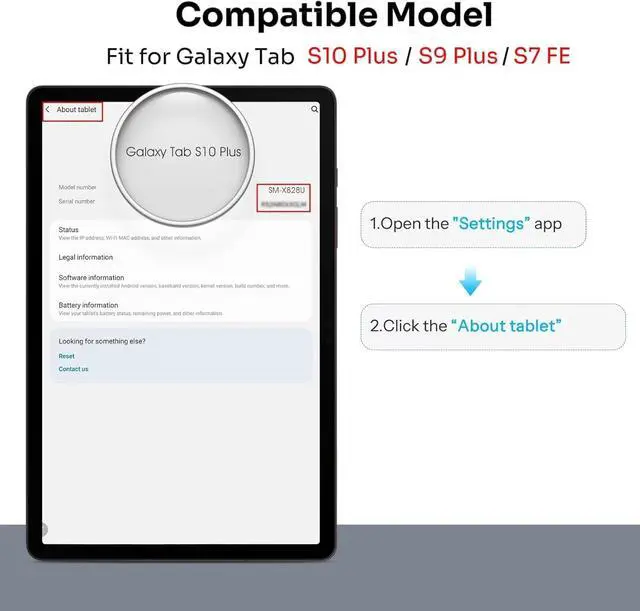 Alt view image 2 of 7 - 2 Pack Screen Protector for  Galaxy Tab S10 Plus 2024/S9 Plus/S7 FE 5G/S8+/S7+ (12.4 Inch) Tempered Glass S Pen Compatible Case Friendly