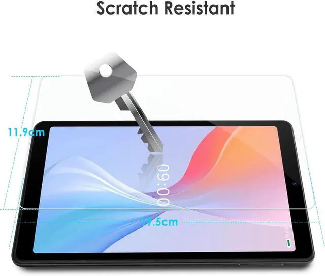 Alt view image 4 of 5 - 2 Pack Screen Protector Compatible with Onn 8 Tablet Gen4 2024/Onn Tablet 8 Kids 2024 Case Friendly Tempered Glass for Onn 8inch Tab let ProAnti Scratch Anti BubbleHigh Definition