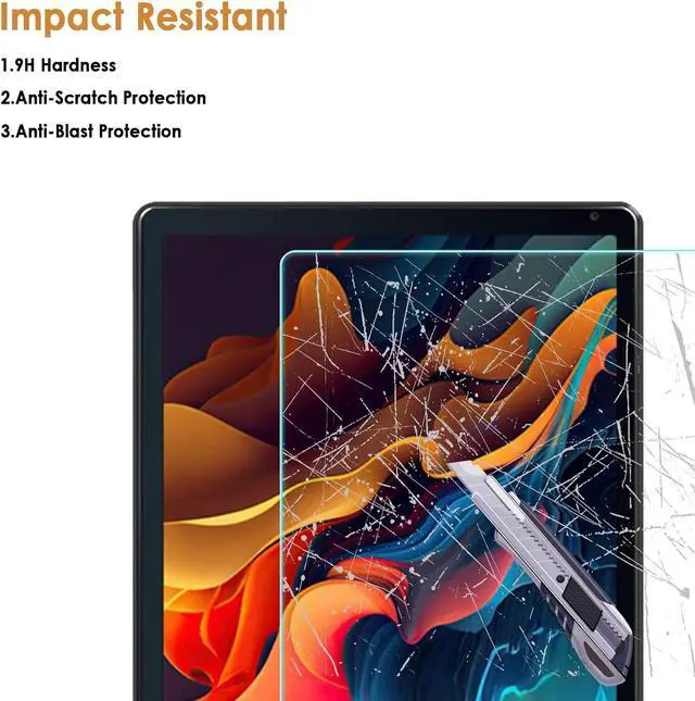 Alt view image 5 of 5 - 2-Pack Screen Protector Compatible with URAO 2024 10.1 Android Tablet [HD Clarity] [9 Hardness] [Anti-Scratch] Tempered Glass Replacement for URAO C107 10.1/ Higrace C107 10.1