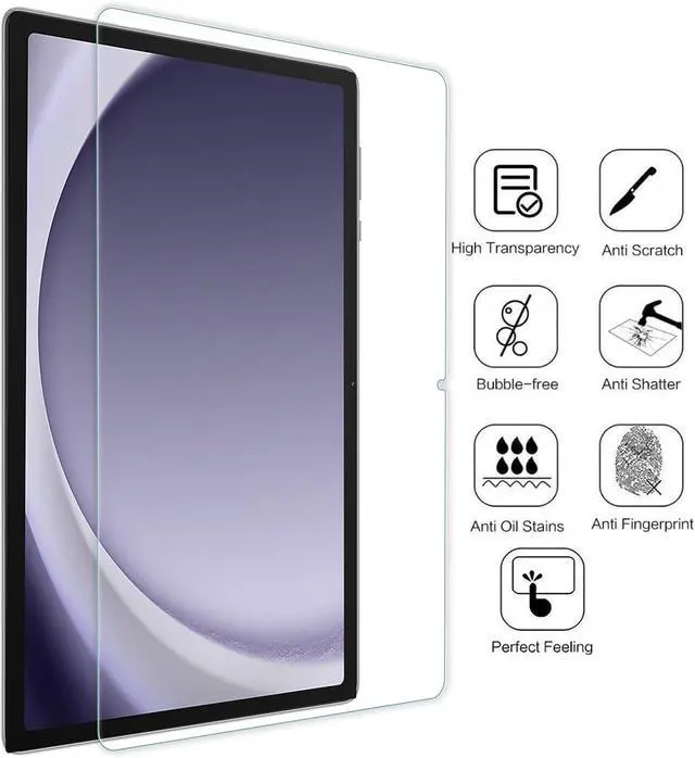 Alt view image 2 of 7 - 2 Pack Screen Protector Compatible with  Galaxy Tab A9+ 11 Inch Tempered Glass Film Replacement for Galaxy Tab A9+ 11 InchAnti Scratch Anti BubbleHigh Definition