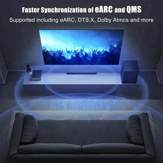 Alt view image 5 of 7 - 8K HDMI 2.1 Cables 6FT 5-Pack High Speed HDMI Gaming Monitor Cable for PS5 TV-8K ARC&eARC HDMI Cord-165/180/240Hz HDCP2.3 3D/HDR10 for Soundbar PS5 PS4 TV Xbox  Cinema Computer Monitor