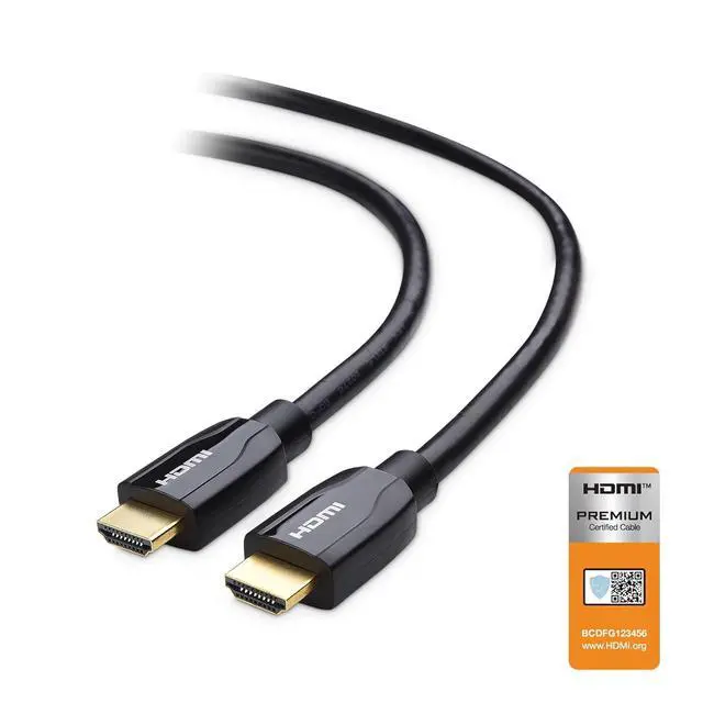 Alt view image 2 of 7 - [Premium Certified] HDMI to HDMI Cable 10 ft (Premium HDMI Cable) with 4K HDR Support in Black