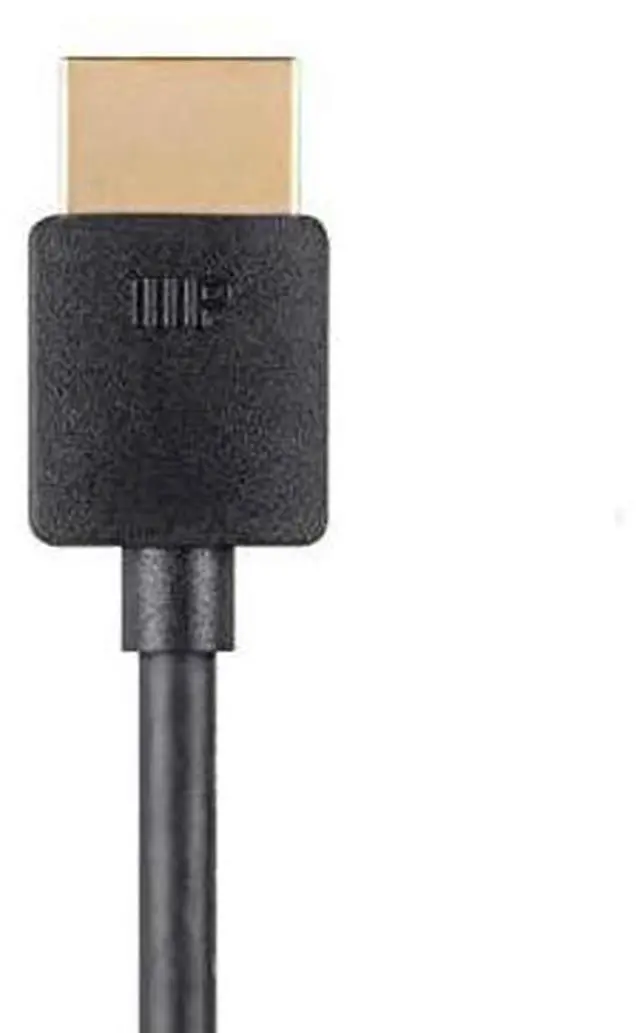 Alt view image 3 of 7 - High Speed HDMI Cable - Certified Premium 4K@60Hz HDR 18Gbps 36AWG YUV 4:4:4 1 Feet Black - Ultra Slim Series