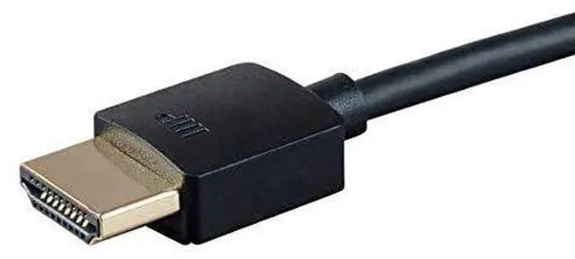 Alt view image 4 of 7 - High Speed HDMI Cable - Certified Premium 4K@60Hz HDR 18Gbps 36AWG YUV 4:4:4 1 Feet Black - Ultra Slim Series