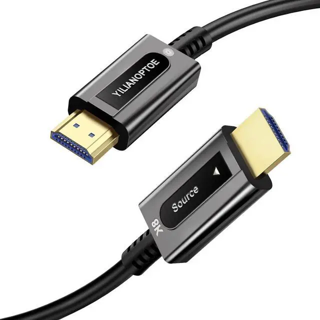 Main image of Certified Fiber Optic HDMI Cable 6.6 ft 8K Long HDMI 2.1 Cable 48Gbps Ultra High Speed HDMI Cord 8K@60Hz 4K@120Hz eARC HDR10 Dolby Vision for PS4/PS5/Xbox Series X/S Home Theater Gaming