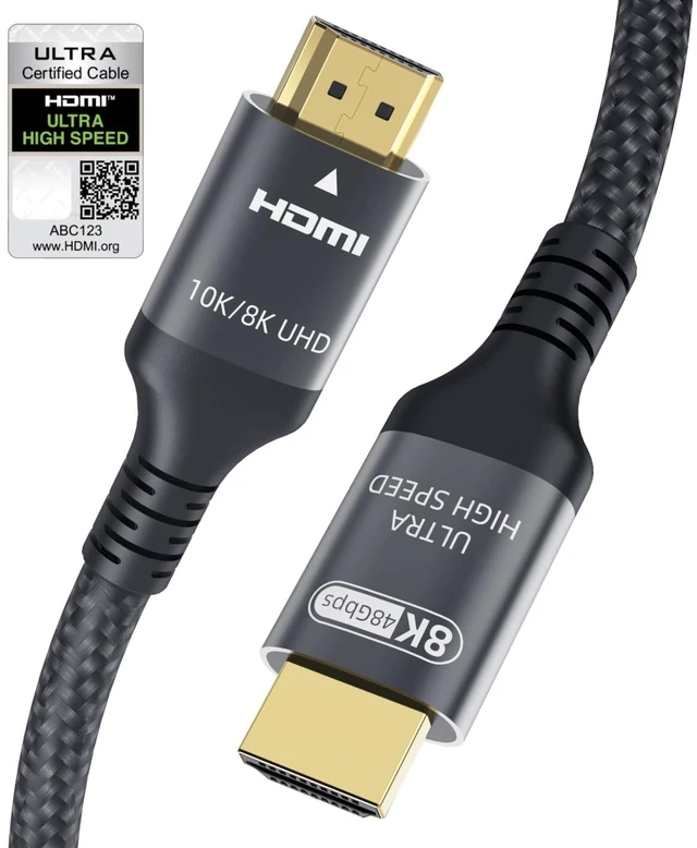 Main image of Certified 10K 8K 4K HDMI 2.1 Cable 5FT 48Gbps Ultra High Speed HDMI? Cord