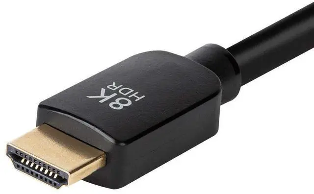 Alt view image 4 of 4 - 8K Certified Ultra High Speed HDMI 2.1 Cable - 48Gbps Compatible with  PlayStation  Xbox Series X and S 10 feet Black