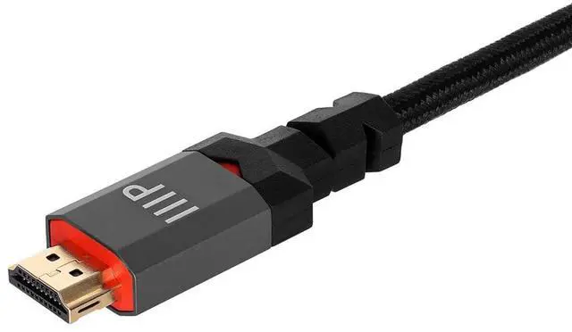 Alt view image 3 of 6 - 8K Certified Ultra High Speed HDMI Cable - 20 Feet - Black | Braided - HDMI 2.1 8K@60Hz 4k@120Hz 48Gbps HDR VRR CL3 in-Wall Rated