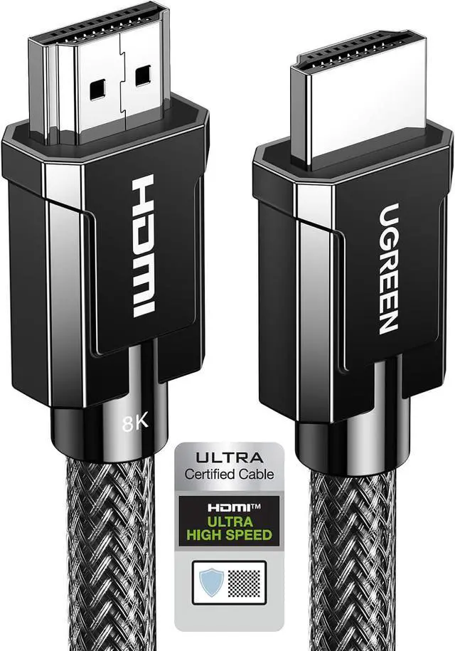 Main image of 8K HDMI 2.1 Cable Certified 10FT 10K Ultra High Speed HDMI Cord 4K 240Hz 48Gbps HDCP 2.2&2.3 eARC HDR Dolby Compatible for PS5 Xbox Series X/Switch 2/ TV/Laptop/Monitor/Mac mini M4 Pro