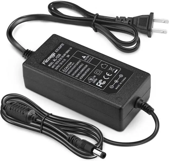 Main image of DC 12V 3A Power Adapter 100-240V AC to DC 12V 3A 36W Power Suppy with Barrel Connector 5.5x2.5mm & 5.5x2.1mm 12 Volt 3 Amp Desktop Adpater 12V 3A Switching Transformer AC/DC Power Converter