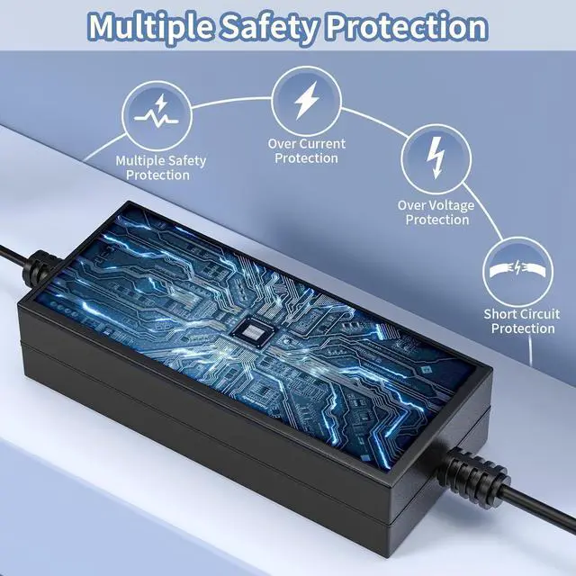 Alt view image 7 of 7 - 12V 5A Power Supply AC DC Adapter Converter 100-240V to 12 Volt 5 Amp Transformer 5.5x2.1mm Plug for LED Strip Light DVR NVR Security Cameras System CCTV Accessories