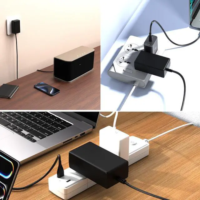 Alt view image 7 of 7 - Power Adapter 12V-2.5A 2A 1.5A 1.25A 1A AC/DC Power Cord 5.5x2.1mm with 8 Tips Made for Sceptre Monitor Echo Smart Speaker & Display Webcam Router Mini PC Projector CCTV Bluetooth Speaker