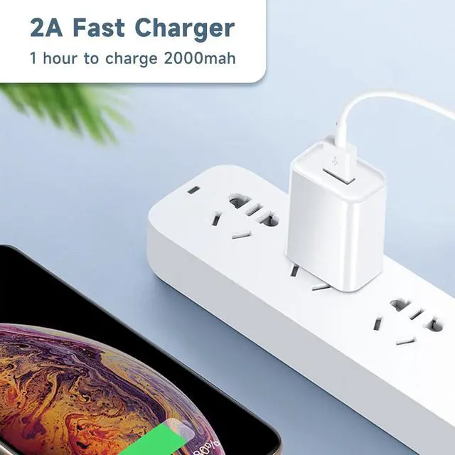 Alt view image 4 of 7 - USB Wall Charger 5V 2A Charger Power Adapter Fast Charging USB Charger Block Fast Plug Charging Block USB Wall Plug for Baby Bottle Warmer Phone iPad Kindle