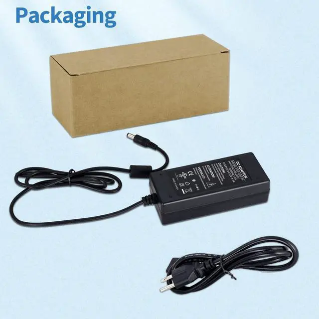 Alt view image 7 of 7 - 12V 5A Power Supply Adapter AC 100-240V to DC 12V Transformer for CCTV Security Surveillance Cameras Router LED Strip Light with Female Plug Connector Terminal UL-Listed by