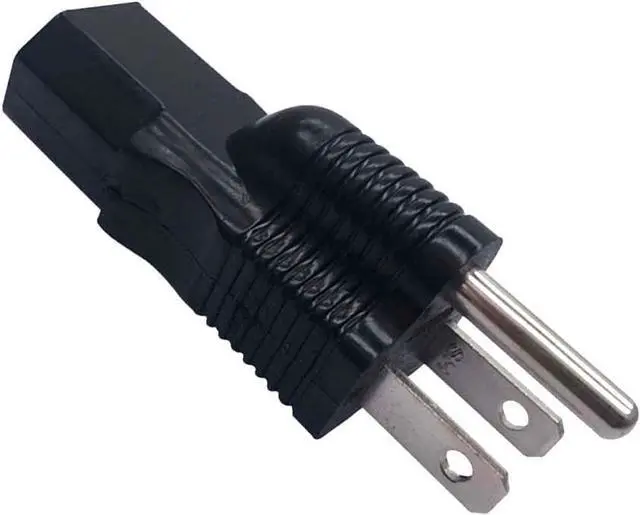 Alt view image 6 of 7 - (2pack NEMA 5-15P to IEC320 C13 AC Power Converter Computer Power Extension Adapter L-Shaped US 3 Prong Male Plug to C13 Female Socket Power Adapter Plug 10A/125V