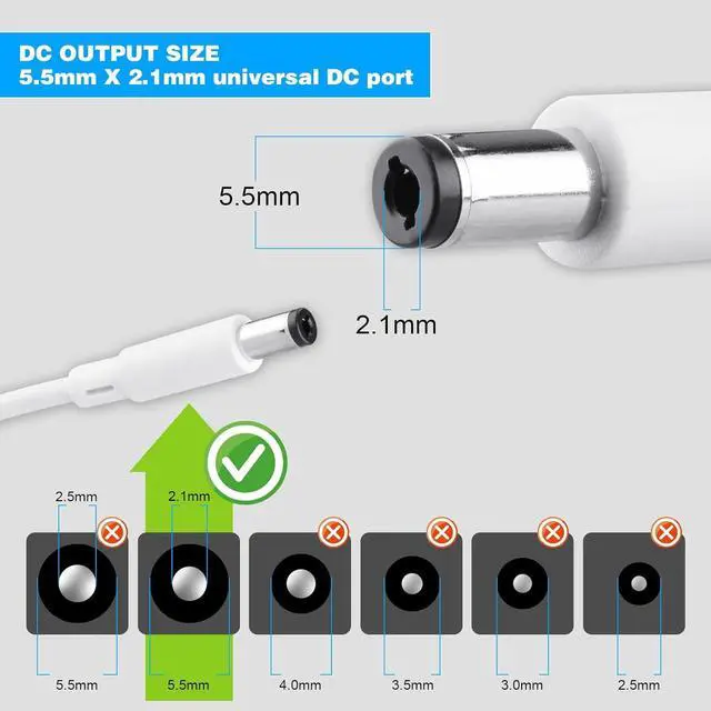 Alt view image 3 of 7 - 3A 12V Power Adapter Supply AC 100-240V to DC Transformer for LED Light Strip LCD Monitor Router Car Devices 5.5mm X 2.1mm US Plug UL Listed