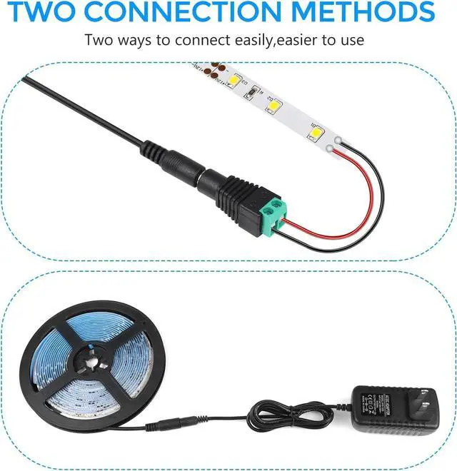 Alt view image 4 of 7 - 12V Power Supply 24W Power Adapter 110V AC to 12V 2A DC Converter Wall Plug Transformer for 12V Devices with 5.5/2.1mm DC Connector