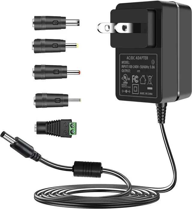 Main image of 24V 1.5A DC Power Supply Cord 100-240V AC to DC 24 Volts Compatible with 24Vdc 1.5A 1A 0.5A 500mA Led Strip Light Essential Oil Diffuser Power Adapter with 5 Tips (Not Battery Charger).