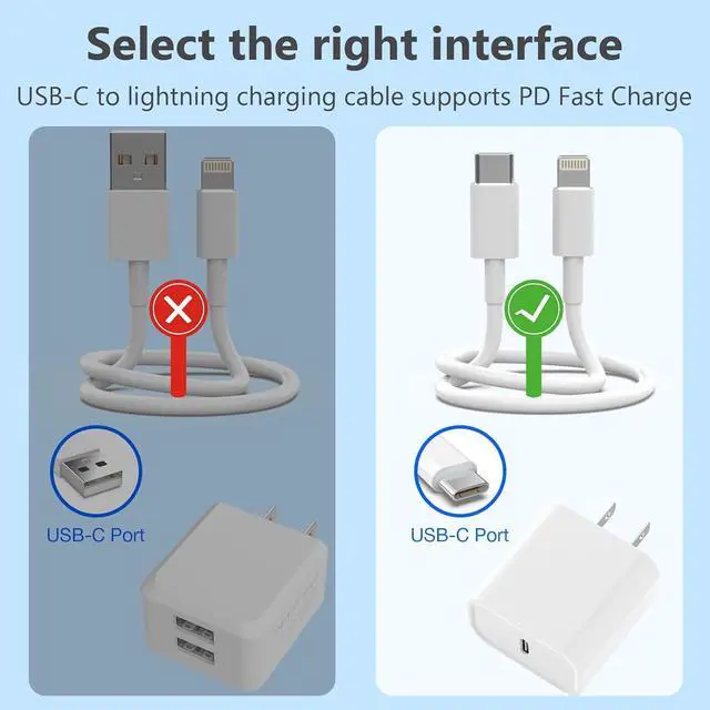 Alt view image 7 of 7 - USB C to Lightning Cable [ MFi Certified] 5 Pack 6/6/6/6/6 FT iPhone Charger Type C to Lightning Cable Power Delivery Fast Charging Cord Compatible with iPhone 14/13/12/11/XS/XR/X/8