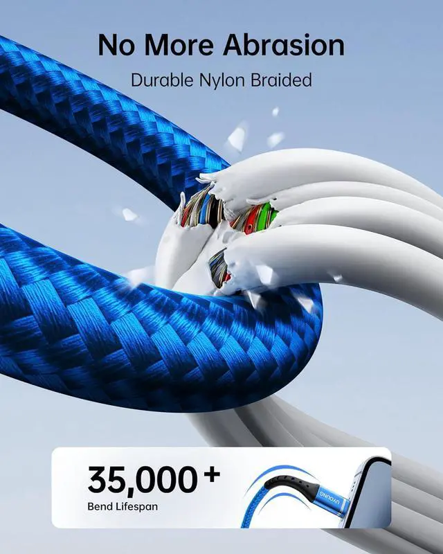 Alt view image 5 of 7 - Multi Charging Cable 2Pack 6FT 3 in 1 Charger Cable Braided Universal Phone Charging Cord with Lightning/Type C/Micro USB Ends Multiple USB Cable for iPhone//Google Cell Phones and More