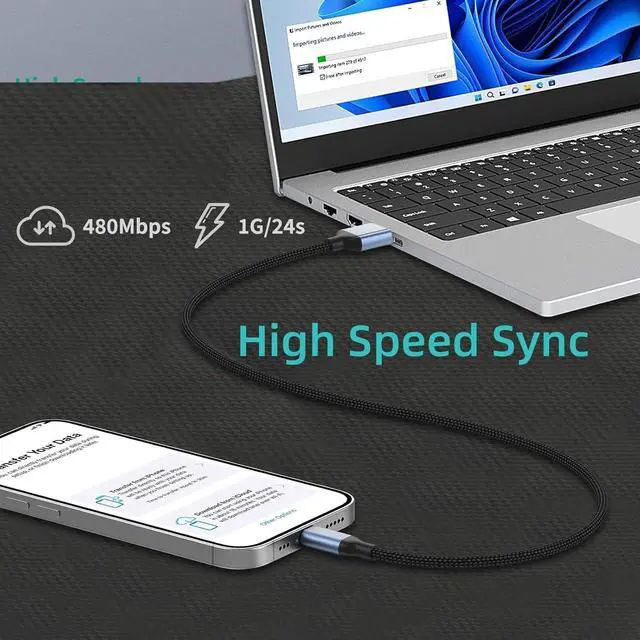 Alt view image 5 of 7 - 1.5 ft Lightning Cable 2 Pack [MFi Certified] 1.5 Foot iPhone Charging Cable for Car Braided Fast Charging Short Charger Cord for iPhone 14/13/12/11Pro/X/XR/8/7/6s/Plus/SE/iPad