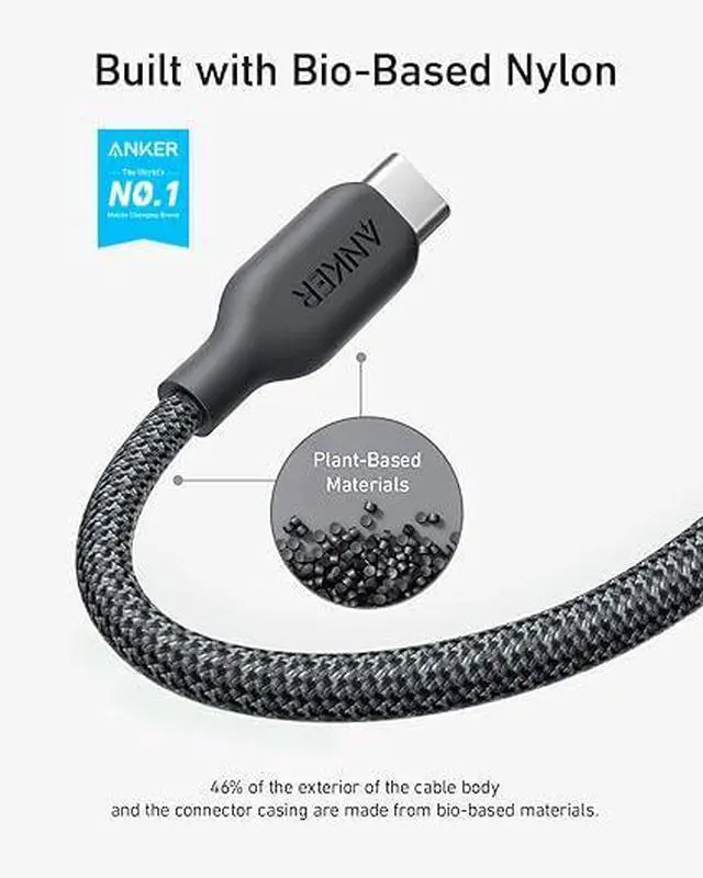 Alt view image 5 of 7 - USB C to Lightning Charging Cable 541 Organic Nylon Charging Cable MFi Certifiedfor iPhone 14/ Plus/Pro Max 13/ Pro 12 11 X XS XR