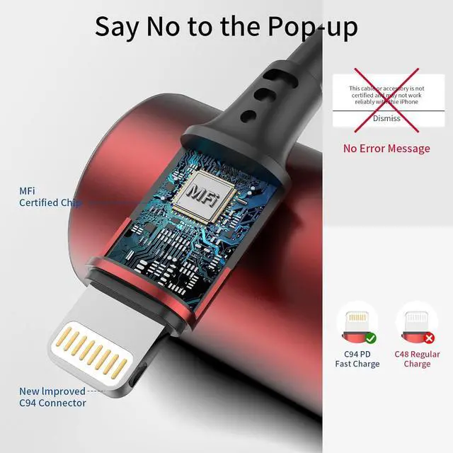 Alt view image 2 of 7 - 6 inch Short Lightning Cable Bulk 10Pack [MFi Certified] Multipack 0.5ft iPhone Charge Cable Short USB to Lightning Cord for Charging Stations iPhone 14 13 12 11 Pro Max 8 7 6 iPod iPad