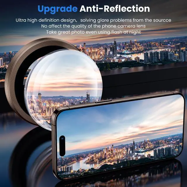 Alt view image 2 of 6 - for iPhone 16 Pro/iPhone 16 Pro Max Camera Lens Protector - [Original Shooting Model] Shatterproof Ultra HD Tempered Metal Glass Camera Screen Protector Cover Film Accessories Gold Titanium