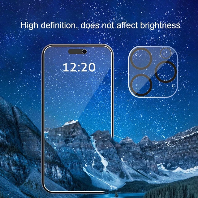 Alt view image 3 of 6 - Privacy Screen Protector+Camera Lens Protector for iPhone 16 Pro Max