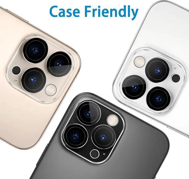 Alt view image 7 of 7 - 3 Pack Camera Lens Protector for iPhone 16 Pro 6.3 inch and 16 Pro Max 6.9 inch Tempered Glass Ultra HD 9H Hardness Anti-Scratch Case Friendly [No Affect on Night Shots]
